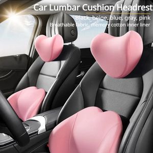 Memory Foam Car Headrest Neck Pillow Washable Waist Pillow for Car Seat Back Cushion Auto Lumbar Pillow Relieve Body Pressure