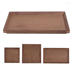 TEA TRAYS TRAY Black Walnut Room Table Home Board for Office