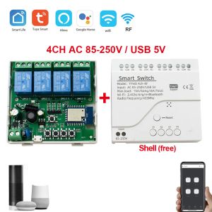 Tuya WiFi Smart Relay Motor Switch Garagentoröffner Controller 5V 12V 24V 220V RF 433 für Alexa Google Smart Life/Tuya App