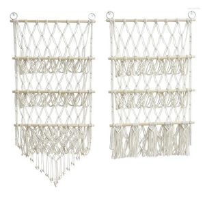 Гобелена Macrame Toy Net Boho плюшевые гамак -фаршированные настенные настенные настенные