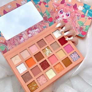 Sombra Novo Produto 24 Cores Strawberry Girl Eyeshadow Palette Iniciante Cor À Prova D 'Água Pale Glitter Pearlescent Terra Olhos Baratos E8V9