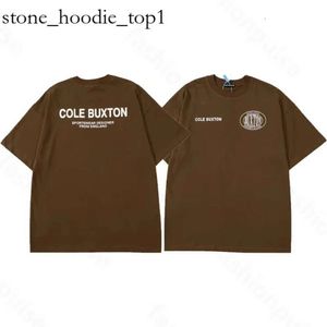 Cole Buxton High Quality Designer Men's T-shirt Summer Loose Cole Buxton T Shirt Men Women Luxury Trendy Classic Slogan Print Top Tee with Cole Tag 8766