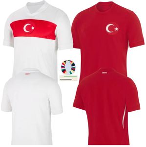 Turkiye 축구 저지 2024 유로 컵 터키 대표팀 홈 어웨이 Demiral Kokcu Yildiz Enes Calhanoglu 축구 셔츠 키트