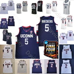 2024 «Финал четырех» 4 патча UConn Huskies Баскетбольная майка NCAA College Cam Спенсер Алекс Карабан Тристен Ньютон Донован Клинган Стефон Кастл Самсон Диарра Саного