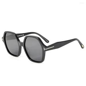 Óculos de sol feminino para homens estrela menina lentes tendência 2024 coreia FT1032-F marcas de luxo leopardo impressão ao ar livre feminino óculos de sol