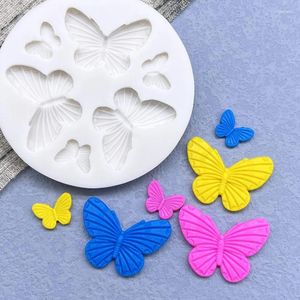 Moldes de cozimento borboleta silicone sugarcraft molde biscoito cupcake chocolate fondant ferramentas de decoração de bolo