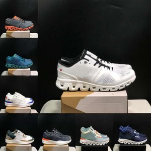 Cloud x 1 Running CloudMonster Buty damskie trampki chmurki męskie trenerzy wszystkie czarne białe lodowate szary łąka zielona chmura hi edge Roger Rro Designer Sneakers