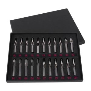 Tips 22PCS Stainless Steel Tattoo Tips Kit Professional Tattoo Nozzle Tips Mix Set For Tattoo Needles RL M1 DT Nozzles for tattooing