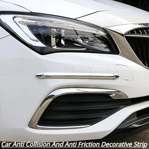 HYZHAUTO 4Pcs Car SUV Edge Anti-collision Strip Bumper Protector Protective Guard Bar Anti-Rub Scrape Bumper Crash Styling