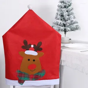 Cadeira cobre Natal à prova de desbotamento para sala de jantar Slipcover Party Decor Winter Holiday