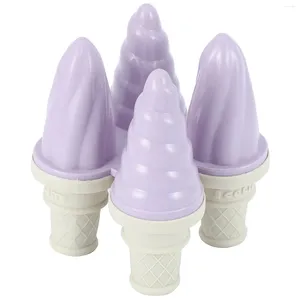 Bakning Mögel Summer Home Diy Ice Cream Mold Popsicles Box Making Mini Cone Lattice Bar Tool Purple