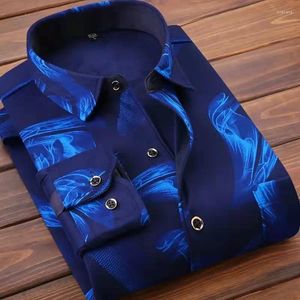 Men's Casual Shirts Winter Arrival Fasion Lon Sleeve Sirt Autumn Men Fleece Tick Warm I Quality Lare Size M-5XL