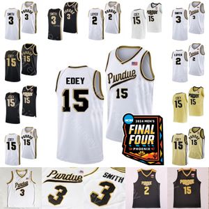 2024 Final Four 4 Patch Purdue Boilermakers Maglia da basket NCAA College Zach Edey Braden Smith Fletcher Loyer Lance Jones Kaufman-Renn Gillis Glenn Robinson Ivey