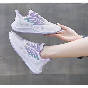 Casual Schuhe Atmungsaktive Gestrickte Sport Frauen 2024 Frühling Koreanische Trend Student Läuft Für Weibliche Mädchen Turnschuhe