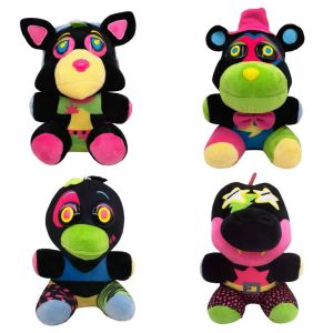 Freddie 1-10 Çizgi Film Oyunu Peluş Oyuncak Karikatür Karakterinin Beş Gece Çocuk Hediye Doll Peluş Bebeği Kahverengi Bear20-25cm-01