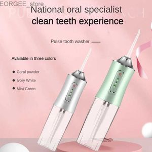 Oral Irrigators Electric oral irrigator dental water jet portable oral cleaning machine teeth whitening and cleaning 220ML 3-mode IPX7 household use Y240402