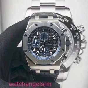 AP Wristwatch Chronograph Mens Watch Royal Oak Offshore Automatic Machinery Precision Steel Date 26470st Blue Black Plate 42mm