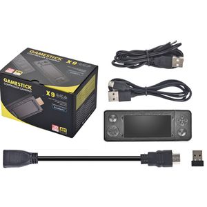 X9 Retro 4K 3D Oyun Stick TV HD Video Oyun Konsolu 905x3 CHIP 256G 60000+ PS1/PSP/SFC/N64 Çift 2.4G Denetleyici için Oyunlar