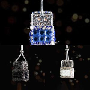 Upgrade Car Pendant Auto Rearview Mirror Ornaments Birthday Gift Auto Decoraction Car Fragrance Diamond Car Accessorie For Woman Girls