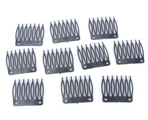 Parrucche in plastica Pettine Fermagli per capelli per cuffia per parrucca Pettine per cuffia per parrucca e parrucca per realizzare strumenti per estensioni dei capelli 20 pzlot5785352