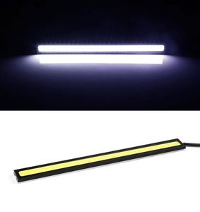 10x 17 cm COB LED DRL Driving Dayme Running Lights Strip 12V COB LED DRL Bar Aluminium Stripes Panel Car Working9089060