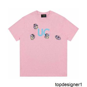 Designer 24 sommar ny kul longgu familj kvinnors t-shirt lös kortärmad par klänning unisex street mode u9wq