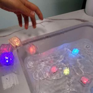 LED Light Up Baby Bath Toys Colorful Changing Waterproof Underwater Lights Bath Toys Kids Bathtub for Toddlers Boys Girls Gifts