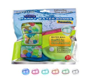 Reusable Water Balloons Toy Silicone Rapid Fill Water Balls backyard Pool and Beach Outdoor Toys for Kids Teens Adults Softball Fi2676576