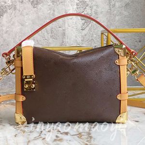 Kvällspåsar Sidstam PM PM Handväska Luxury Designer Crossbody Shoulder Bags Debossed Zip Stängning med S Lock Metallic Corners Cruise 2023 Jacquard denim