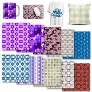 Window Stickers Lucky Goddness Multicolored Geometry Infusible Transfer Ink Sheet 12x12" Sublimation Paper For T-Shirt Coasters Cricut