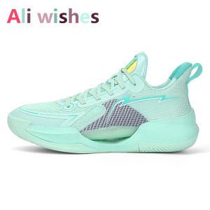 Sapatos Spring Unissex Mesh Mesh Sapatos de basquete verde Men Brand Professional Trainers Sneakers Women NONSLIP Tamanho 3645 Sapatos esportivos masculinos