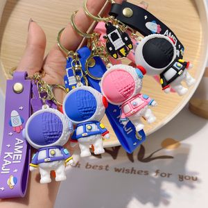 Creative Cartoon Galaxy Half Block Astronaut Keychain Söt 3D Astro Pendant Car Bag Pendant