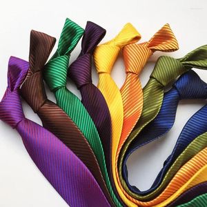 Bow Ties High Density Silk Satin Tie 8cm Korean Version Fashionable Men's High-Quality Twill Business Leisure Travel Jacquard Gift