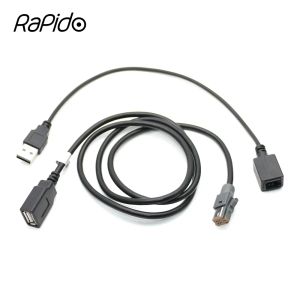För Subaru BRZ Outback Car Aux Audio Input Media Data Wire Plug till USB -kabeladapter 4 -stift Plug -konektor för Suzuki Vitara