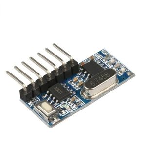 433mhz RF Relay Receiver Module Wireless 4 CH Output with Learning Button and 433 Mhz RF Remote Controls Transmitter Diy