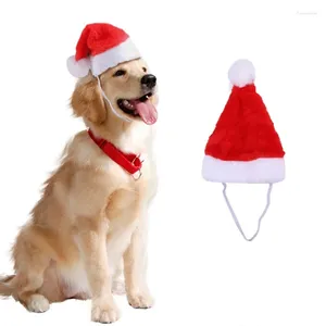 犬アパレル5 PCS面白いかわいい赤いクリスマスハットペットのための適切な猫犬テディパーティー屋内の家庭用品