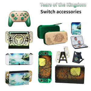 Cases 2023 ZD Tears Of The Kingdom TOTK Silicon Soft Hard Protective Game Case TPU Soft Shell for Nintendo Switch Or OLED Accessories