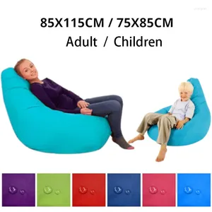 Camp Furniture Adults Kids Bedroom Lazy Lounger Sofas Living Room Nordic Style Home Without Filler Indoor Soft Bean Bag Cover Couch