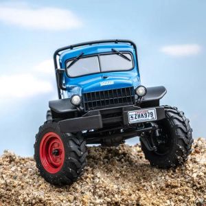 Fms FCX24 POWER WAGON RTR 12401 1/24 2.4g 4wd Rc Car Crawler Led Lights Off-road Truck Vehicles Models Toys