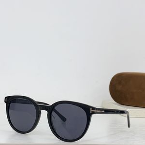 Nowa marka Tom Ford Sun Sustrooms Damskie okulary okrągłe okulary Summer Summer UV UV