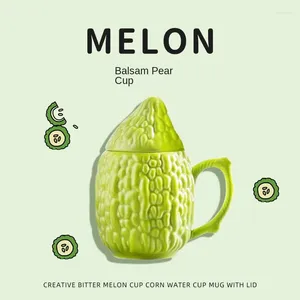 マグカップクリエイティブ野菜フルーツステンレススチールビールマググレープ苦いひょうたんコーン樹脂ミルクコーヒーティーカップ楽しい誕生日プレゼント