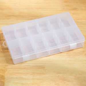 12-fack avtagbar PP-plastlåda med lock Toy Product Parts Packaging Box Transparent Component Storage Box