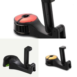 Upgrade Car Headrest Haken 2 in 1 Auto Rücksitzbügel rotierender Fahrzeug Sitz versteckter Telefonhalter stabiler Auto -Aufbewahrungsorganisator Haken Upgrade