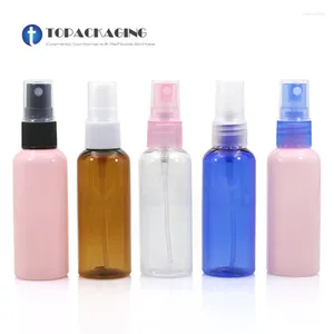 Storage Bottles 50ml Spray Pump Bottle Sample Perfume With Mist Atomizer Empty Plastic Cosmetic Container Small Make Up Liquid Vials