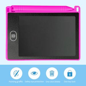 Multifunktionell för barn Waterproof LCD Drawing Board Drawing Tablet Writing Tablet Handwriting Pad LCD 4,4 tum ett tangentlås