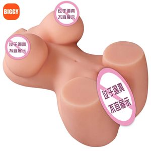 AA Designer Sex Toys BIGGY Nuovo mezzo corpo in silicone solido modello invertito bambola che accompagna il nome del corpo strumento tazza per aeromobili prodotti sessuali per adulti