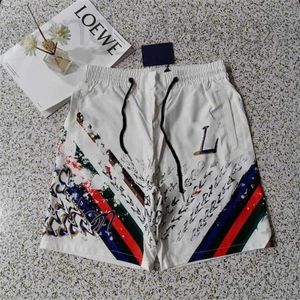 Shorts masculinos designer calças de praia leve secagem rápida moda verão conforto estilo solto casual calções de natação esportes designer padrão asiático slz5