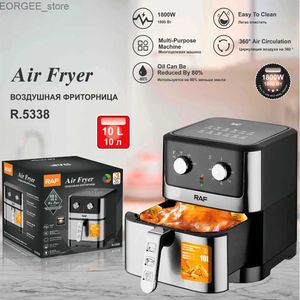 Fryers Air R. 5338 Fritta per aria elettrica domestica 1800 W Strong 10L 10 litri di grande capacità di grande capacità Fry Pan Y240402