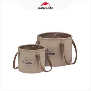 Tools Naturehike Foldable Water Bucket 10L/20L Round Outdoor Travel Portable Water Basin Picnic Food Storage Bucket Camping Equipment