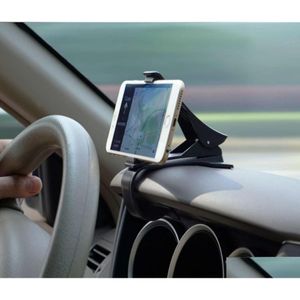 Suporte de carro Painel de suporte de telefone celular Célula de rotação de 360 ​​graus Estável sem olho para visão Clips1958894 Drop Delivery Automóveis Motor Ot0Od